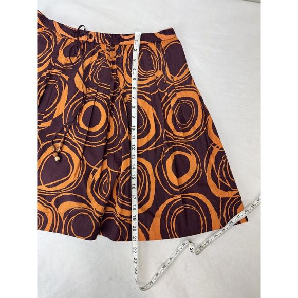 Y2K Boho Skirt Beaded Drawstring Tribal Twee 2006 Cotton Lined Vintage Size 4 - Picture 4 of 8